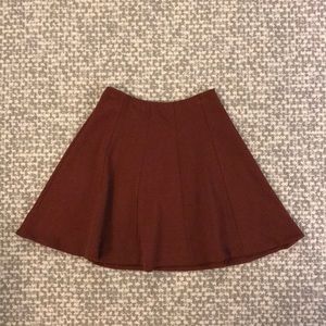 Urban Outfitters burgundy mini skirt